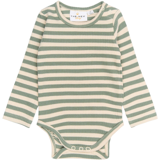 THE NEW Siblings Lily Pad Striped Fro L_S Rib Body