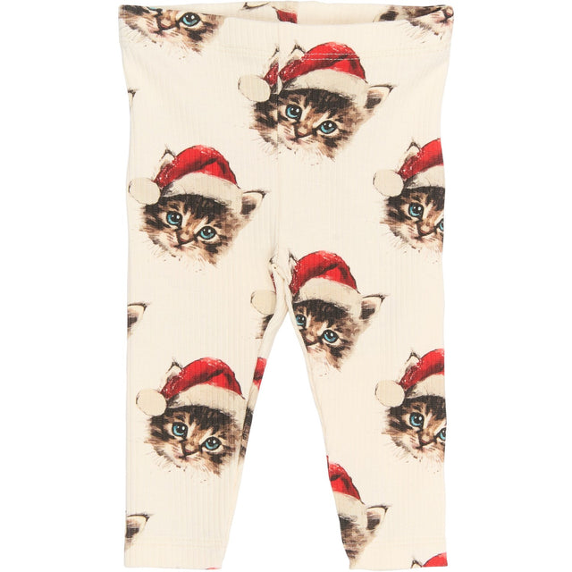 THE NEW Siblings Gardenia Cat AOP Holiday Rib Leggings
