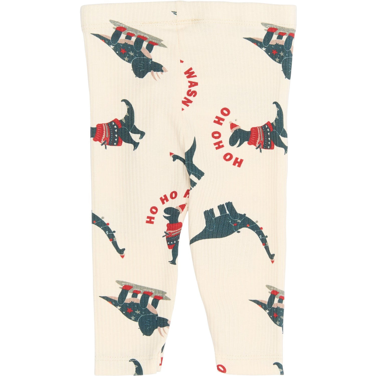 THE NEW Siblings Gardenia Dino AOP Holiday Rib Leggings