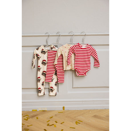 THE NEW Siblings Gardenia Cat AOP Holiday L_S Rib Buksedragt