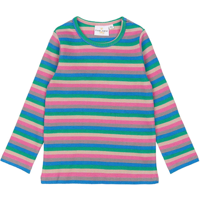 THE NEW Siblings Multi Striped Polly L_S Rib Tee