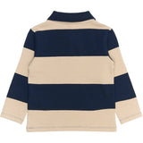 THE NEW Siblings Navy Blazer Striped Rinon L_S Pique Polo