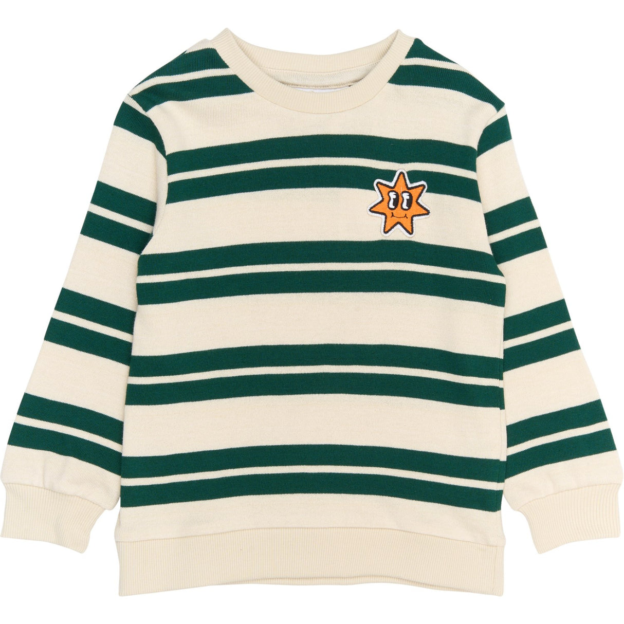 THE NEW Siblings Deep Teal Striped Robbie Strik Sweatshirt
