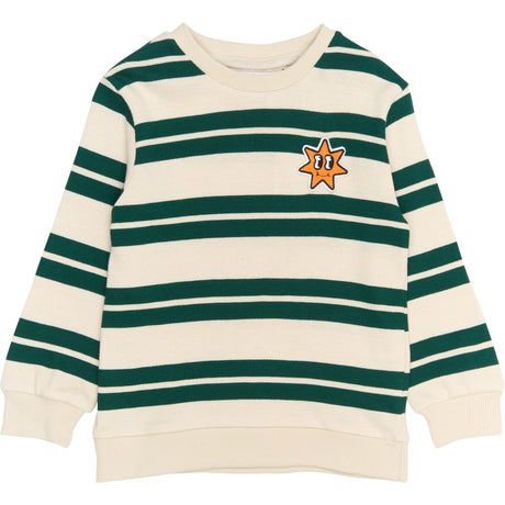 THE NEW Siblings Deep Teal Striped Robbie Strik Sweatshirt