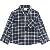 THE NEW Siblings Navy Blazer Check Riggs L_S Flannel Skjorte