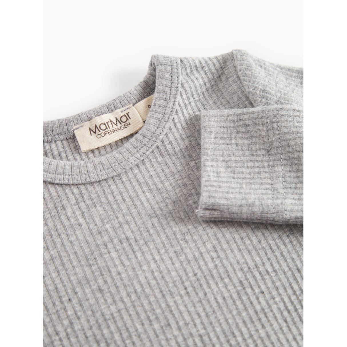 MarMar Modal Melange Light Grey Melange Plain Body LS