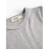 MarMar Modal Melange Light Grey Melange Plain Bluse