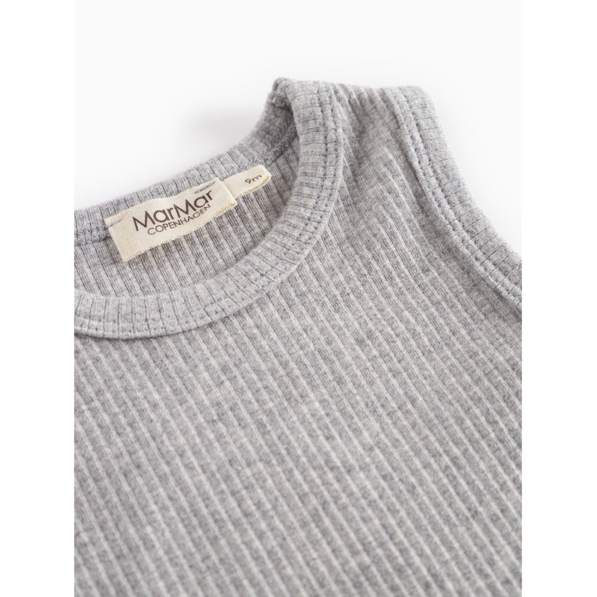 MarMar Modal Melange Light Grey Melange Body Sleeveless