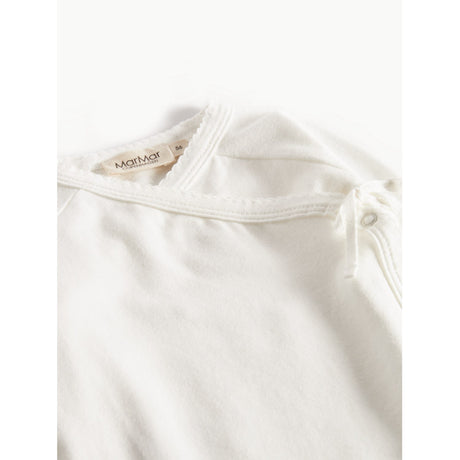 MarMar Modal New Born Gentle White Tut Slå-Om LS Bluse