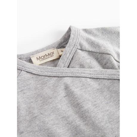MarMar Modal New Born Light Grey Melange Tut Slå-Om LS Bluse