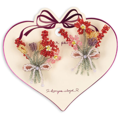 Konges Sløjd Multi 2-Pak Pearly Flower Hårspænder