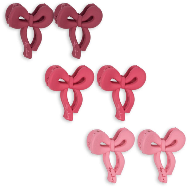 Konges Sløjd Pink Mix 6 Pak Mini Sløjfe Hårspænder