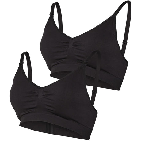 Mama;licious Black Mlilja Feed Me Bra Nf 2-P A. Noos