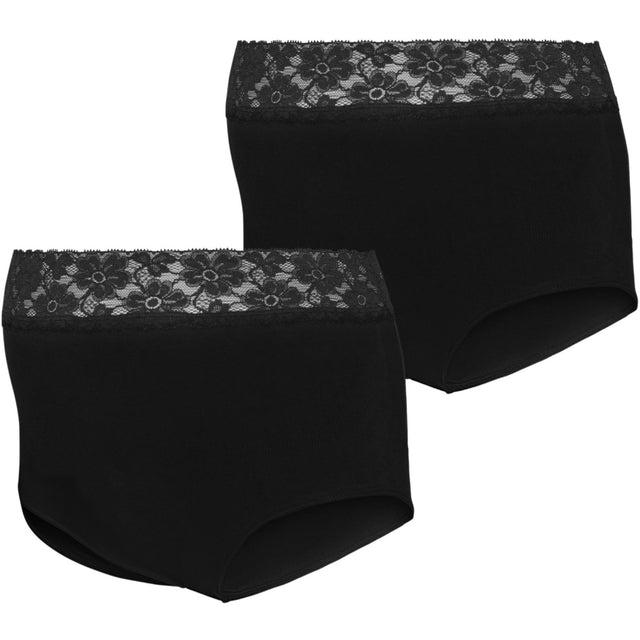 Mama;licious Black Mlheal Hw Lace Trusser 2-P Noos