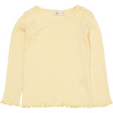 COPENHAGEN COLORS Lt. Yellow Summer Pointelle Ls Tee