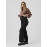 Vero Moda Maternity Black Vmmella Wide Flared Bukser Jrs Noos