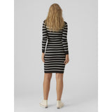 Mama;licious Black Snow White Mlnewsiv June Ls Uk Strik Kjole 2F A Noos