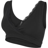 Mama;licious Snow White Black Mlhelena Crossy Lace Bra 2F 2-P Noos