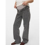 Vero Moda Maternity Medium Grey Denim Vmmtessa Wide Jeans Ra206 Ga Noos