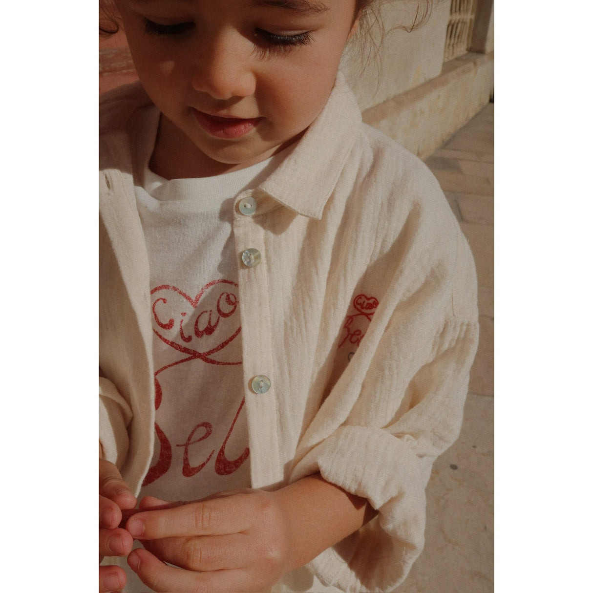 Konges Sløjd Mother Of Pearl RHW X KS Bella Skjorte GOTS