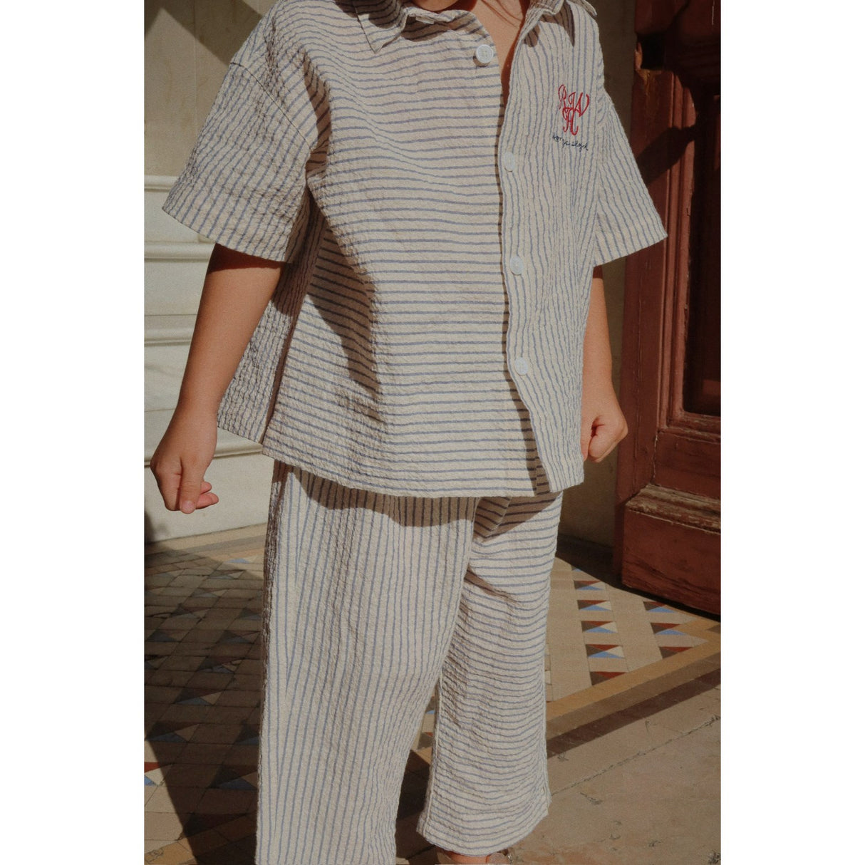 Konges Sløjd Stripe Bluie RHW X KS Duo Skjorte GOTS