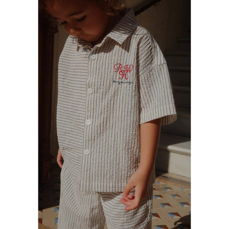 Konges Sløjd Stripe Bluie RHW X KS Duo Skjorte GOTS