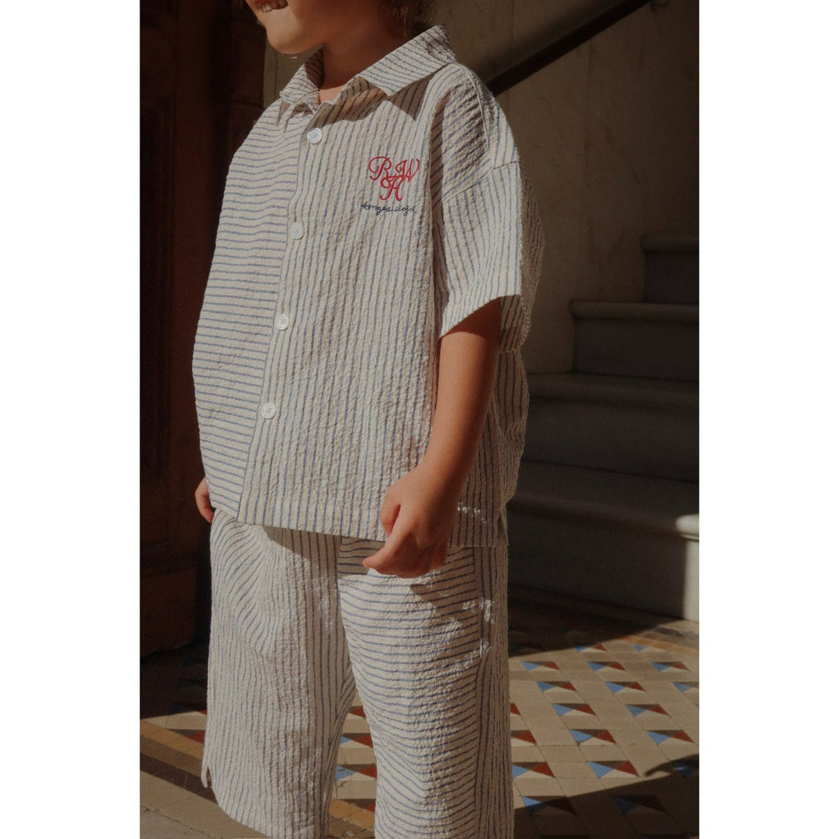 Konges Sløjd Stripe Bluie RHW X KS Duo Skjorte GOTS