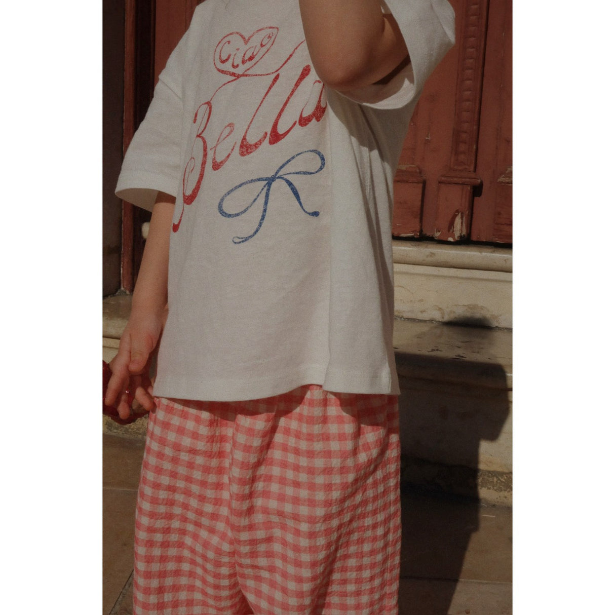 Konges Sløjd Peach Blossom Check RHW X KS Bella Bukser GOTS