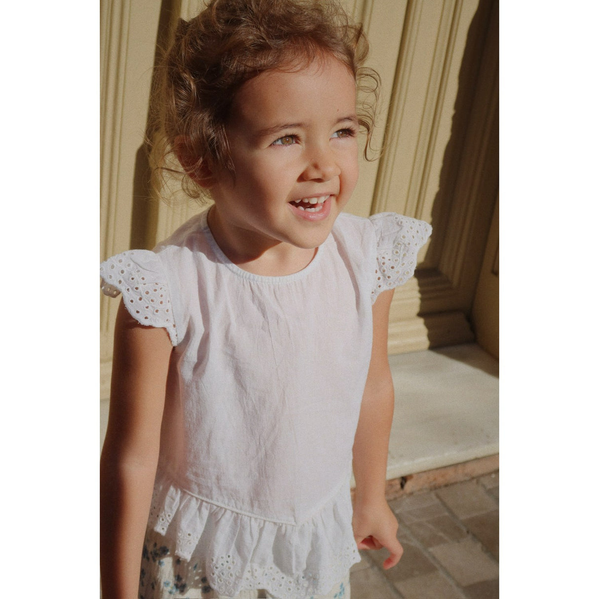 Konges Sløjd Optic White RHW X KS Fiori Top GOTS