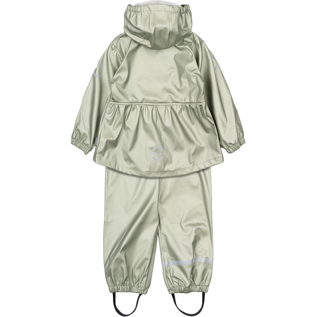 Mikk-Line Green Bay PU Metallic Regnsæt Med Seler/104