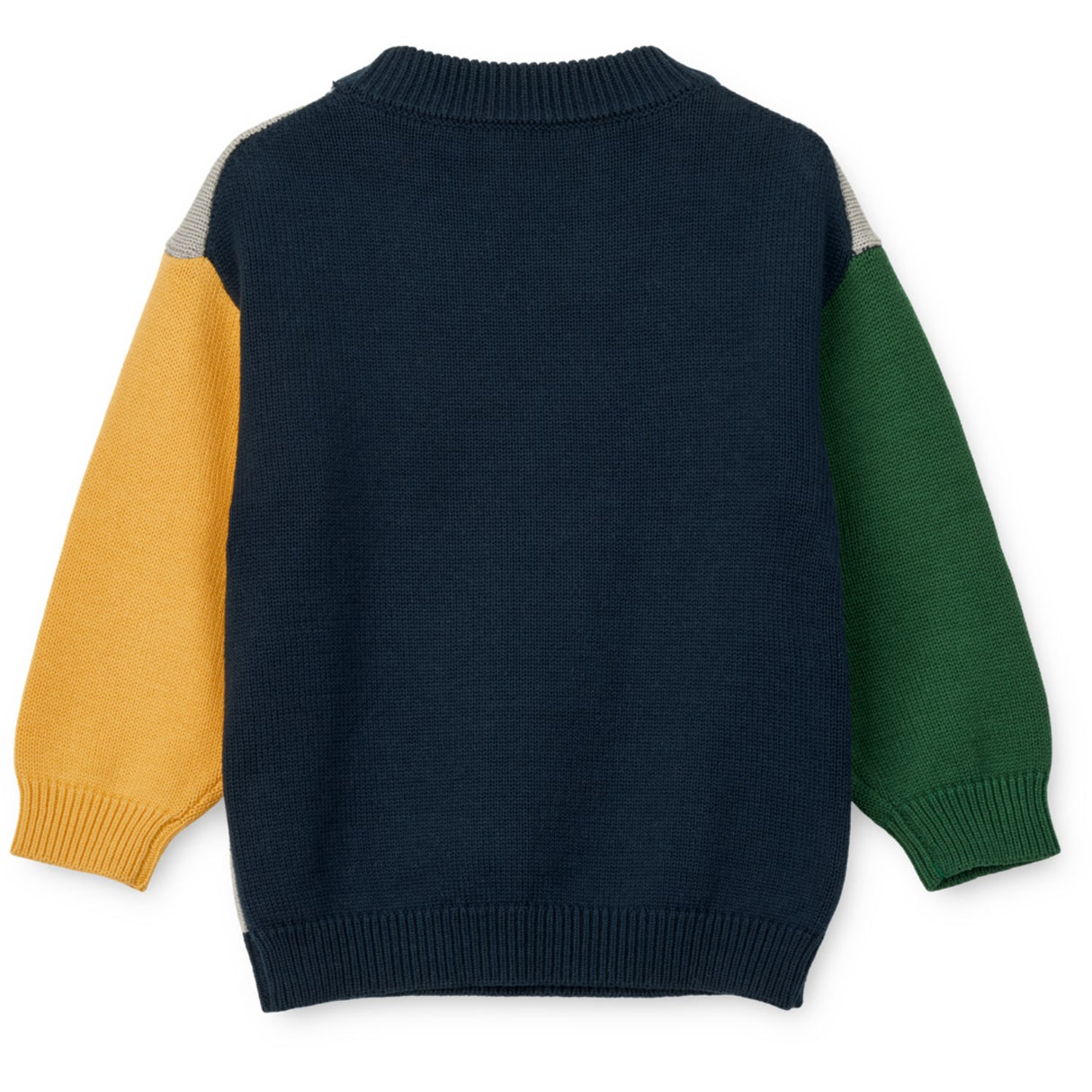 LIEWOOD Panda / Mist / Classic Navy Multi Mix Orlane Embroidery Strik Jumper