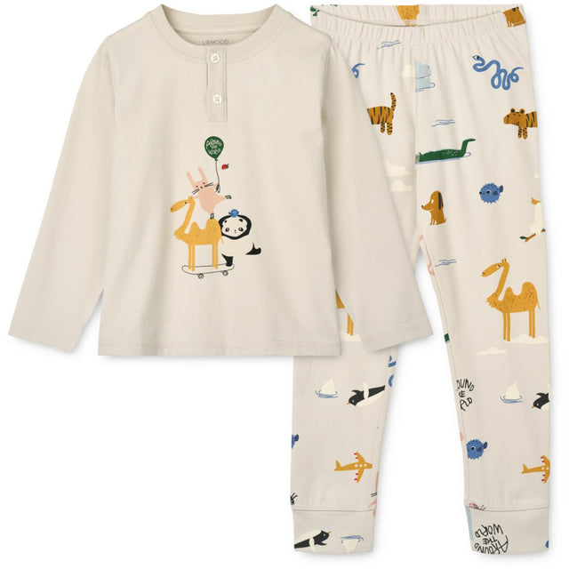LIEWOOD Around The World / Sandy Wilhelm Printed Pyjamas Sæt