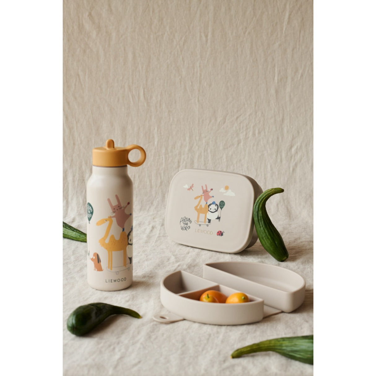 LIEWOOD Around The World / Sandy Arthur Printed Lunchbox