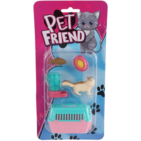 Pocket Money Kat Og Transportkasse Med Tilbehør Assorted