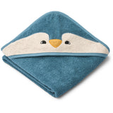 LIEWOOD Oceanview Mix Albert Penguin Hooded Håndklæde