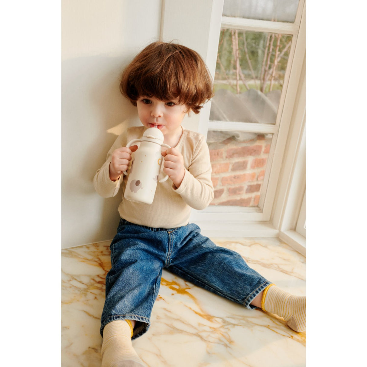 LIEWOOD Elephant / Creme De La Creme Kimmie Drikkedunk 250 Ml