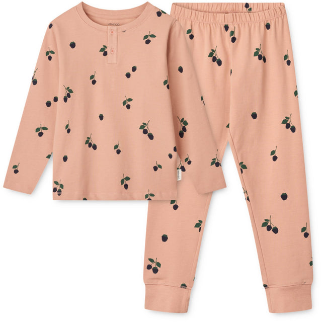 LIEWOOD Mini Berry / Pale Tuscany Wilhelm Printed Pyjamas Sæt