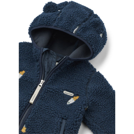 LIEWOOD Rocket / Classic Navy / Embroidery Mara Pile Jakke Med Ears