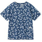 LIEWOOD Cherry Blossom / Medium Blue Denim Angelica Ss Printed Denim Kjole