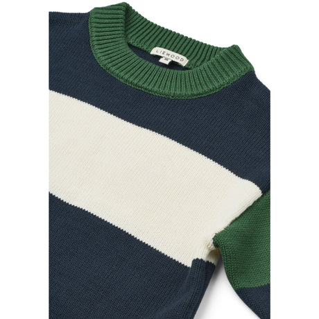 LIEWOOD Classic Navy Multi Mix Orlane Stripe Strik Jumper
