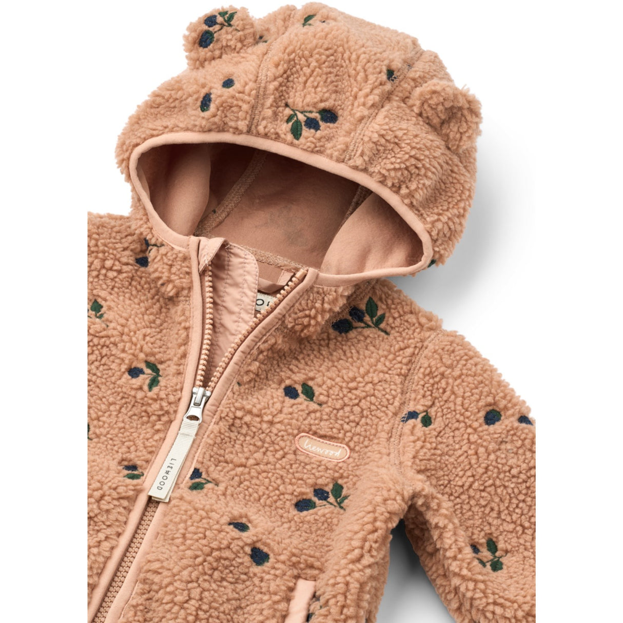 LIEWOOD Berry / Pale Tuscany / Embroidery Mara Pile Jakke Med Ears
