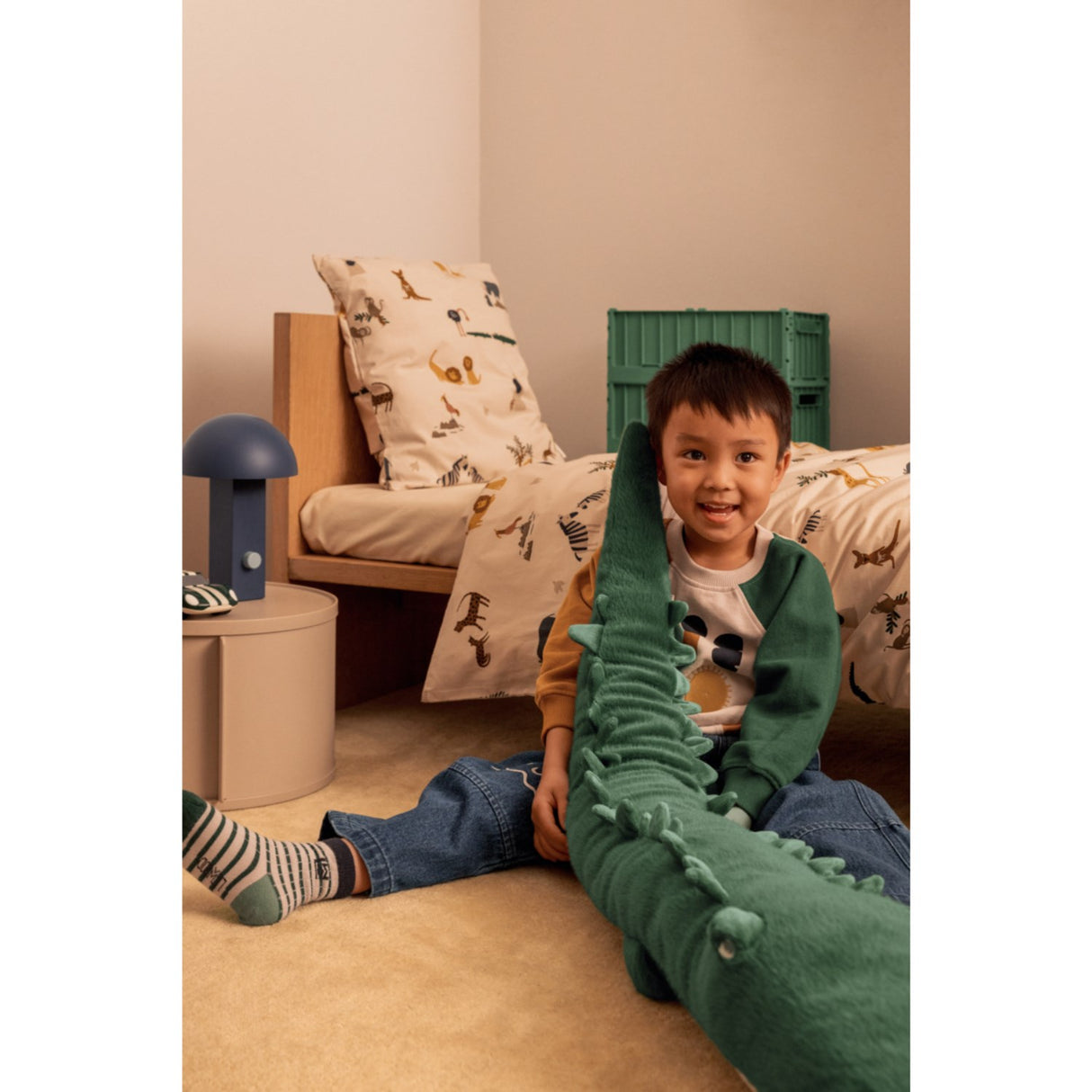 LIEWOOD Garden Green Brayden Carlos Crocodile Bamse