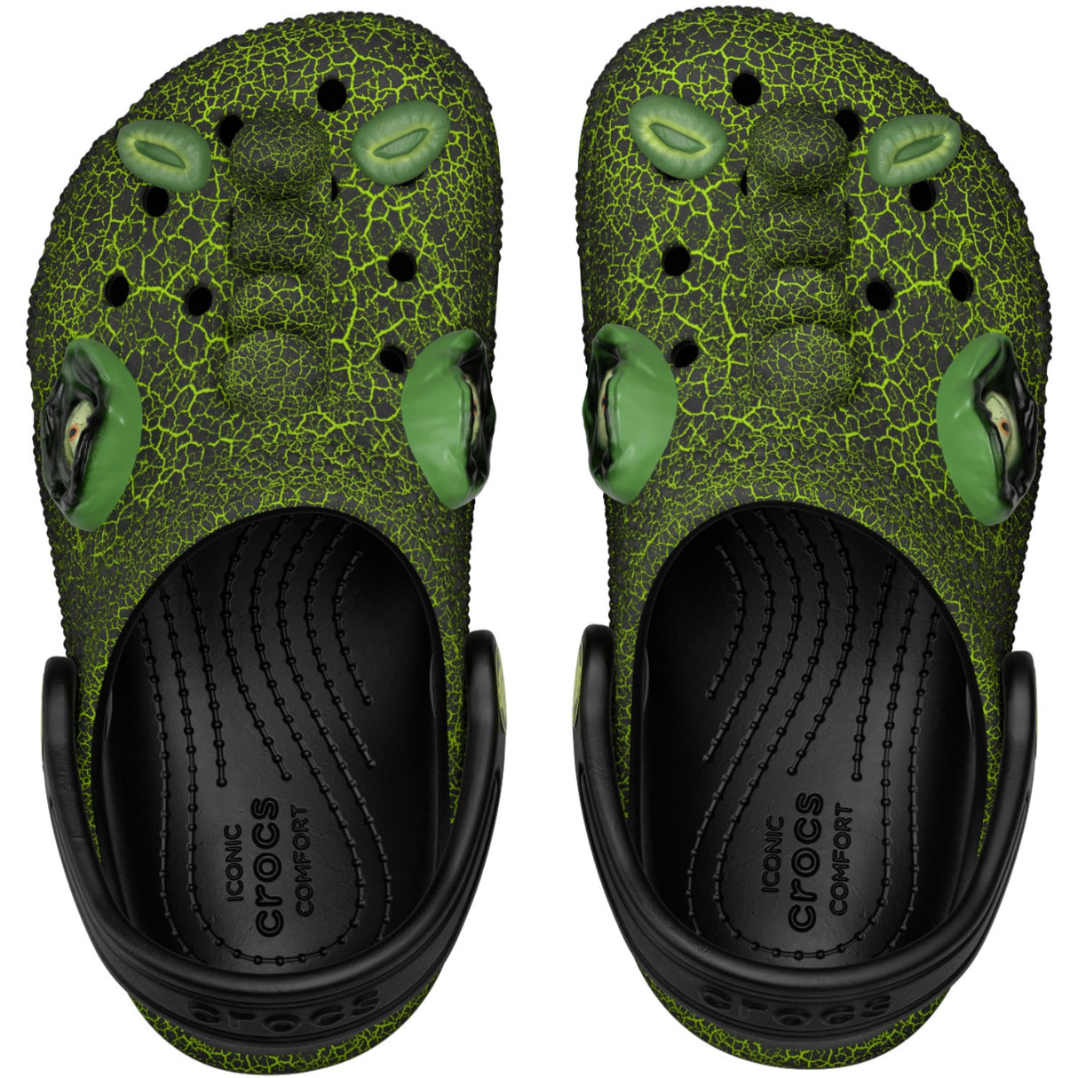 Crocs Black Classic IAM Scary Dino Clog