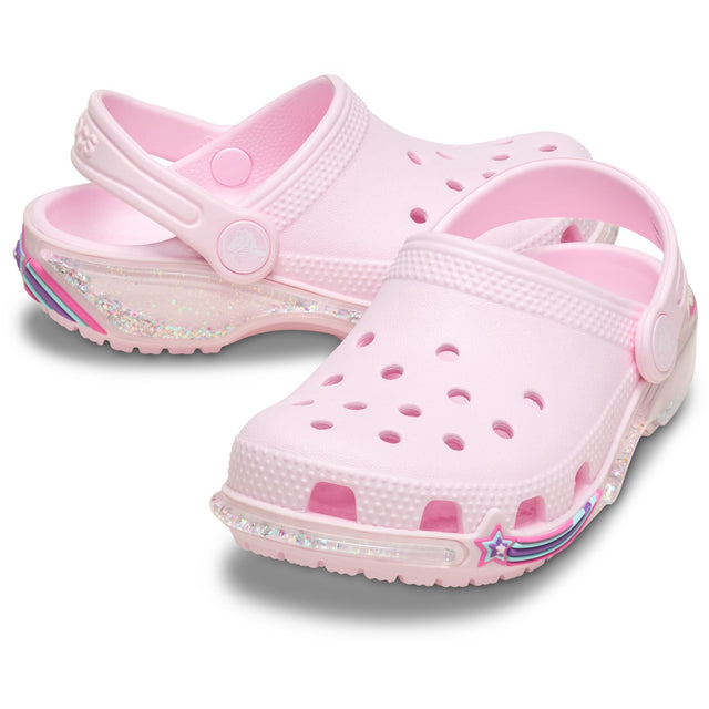 Crocs Pink Milk Classic Star Sprinkel Shaker Clog