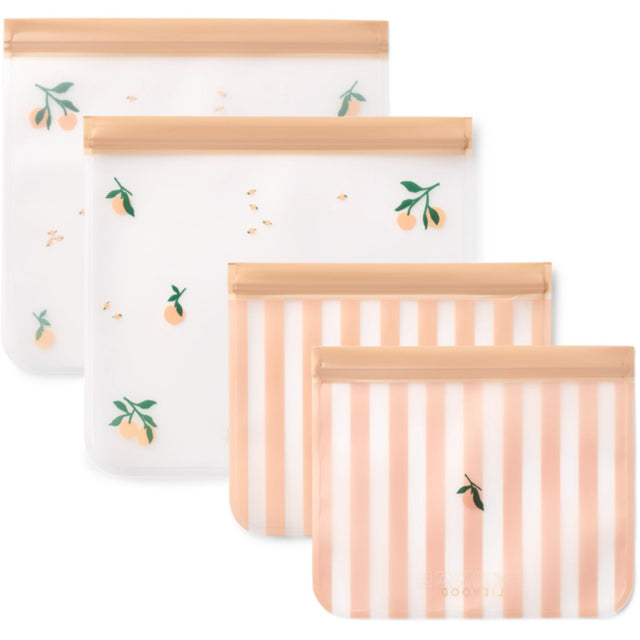 LIEWOOD Peach / Sea Shell Rebus Reusable Madposer 4-Pak