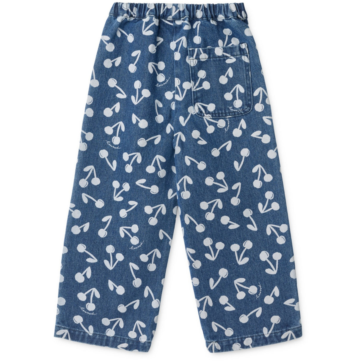 LIEWOOD Cherry Blossom / Medium Blue Denim Cesar Printed Denim Bukser