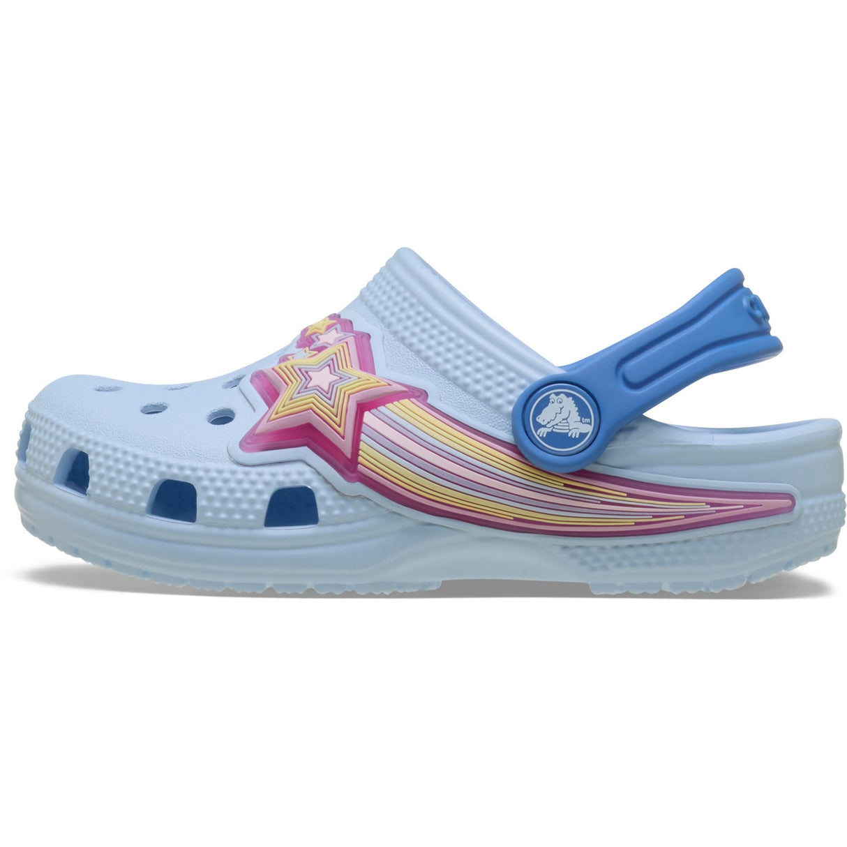 Crocs Blue Frost Classic Star Lights Clog