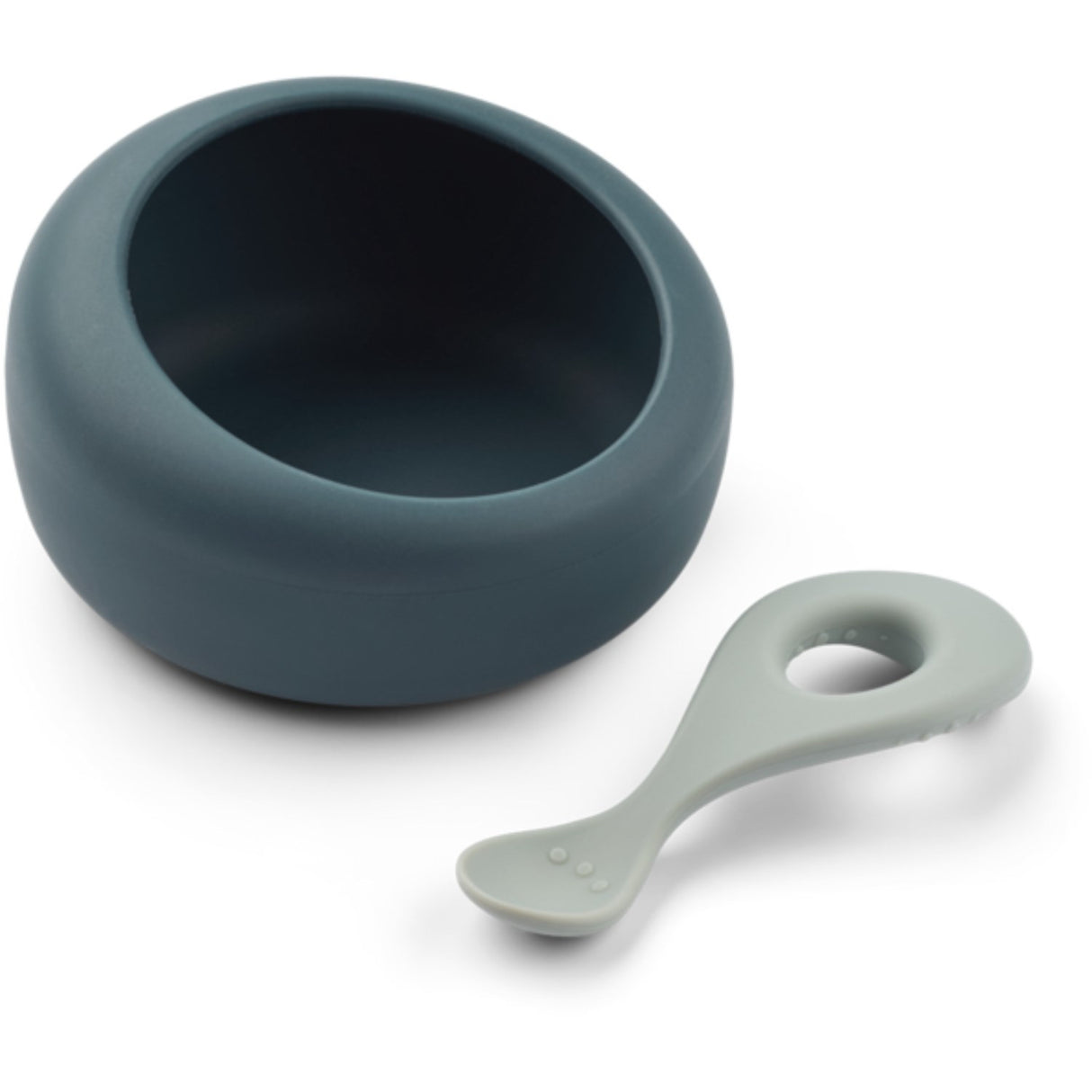 LIEWOOD Whale Blue / Dove Blue Sparia Skål W. Ske