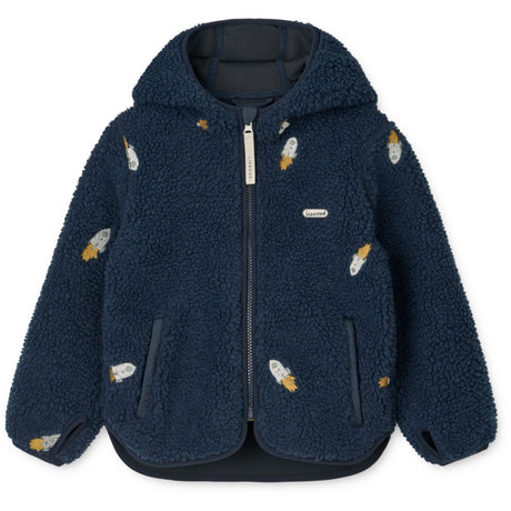 LIEWOOD Rocket / Classic Navy / Embroidery Mara Pile Jakke