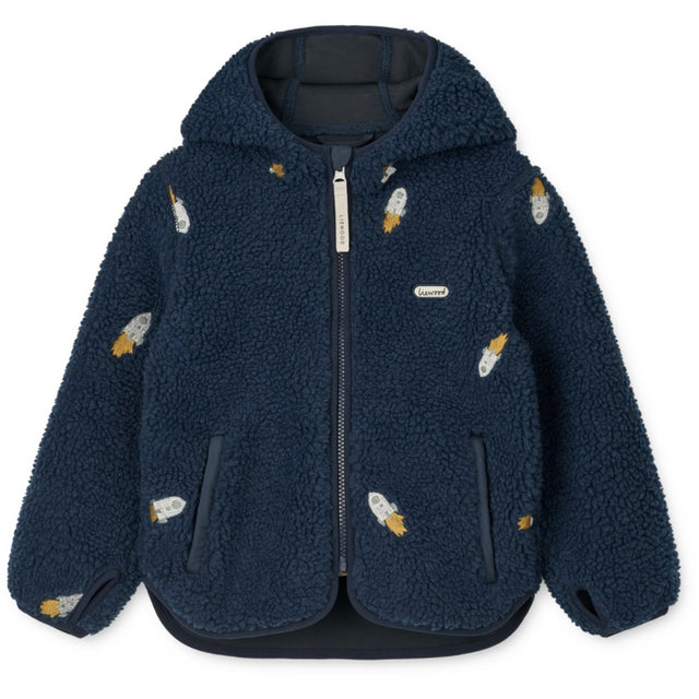 LIEWOOD Rocket / Classic Navy / Embroidery Mara Pile Jakke